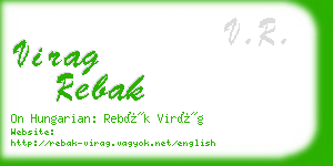 virag rebak business card